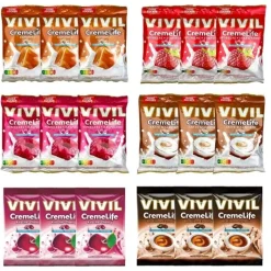 Vivil Creme Life Smagspakken, sukkerfri bolcher, Stor (18 stk.)