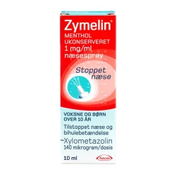 Zymelin menthol næsespray, 1 mg/ml (10 ml)